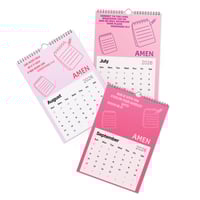 Image 3 of BIBLE VERSE PINK CALENDER 2026