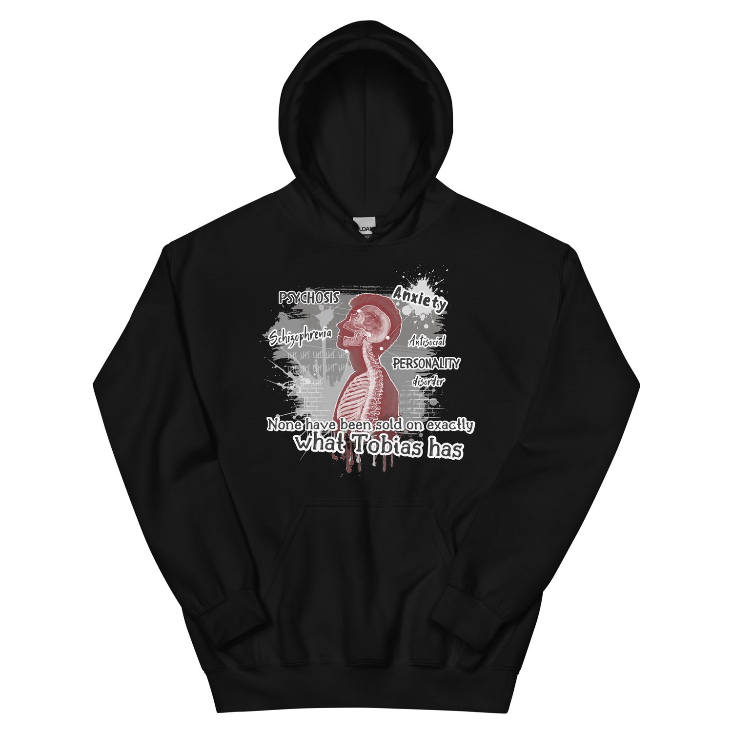 Image of Officially licensed Leigh Rivers Psychotic obsession Tobias Unisex Hoodie