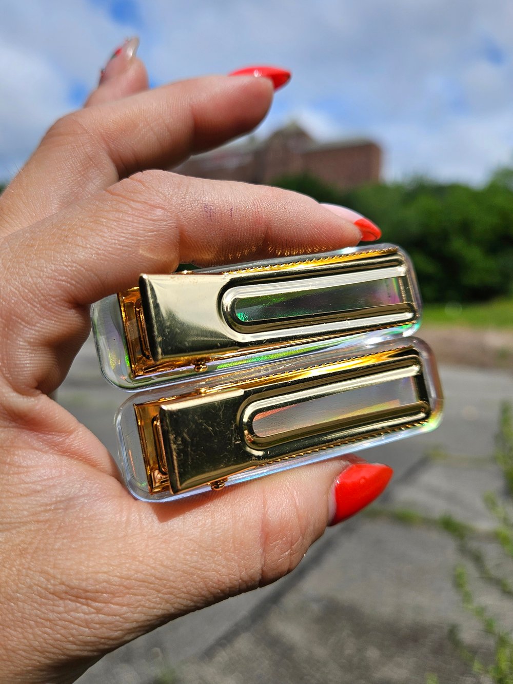 Image of Clearidescent Bar Barrette
