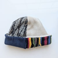 Image 3 of Upcycled Reversible Beanie Cotton Blend 3