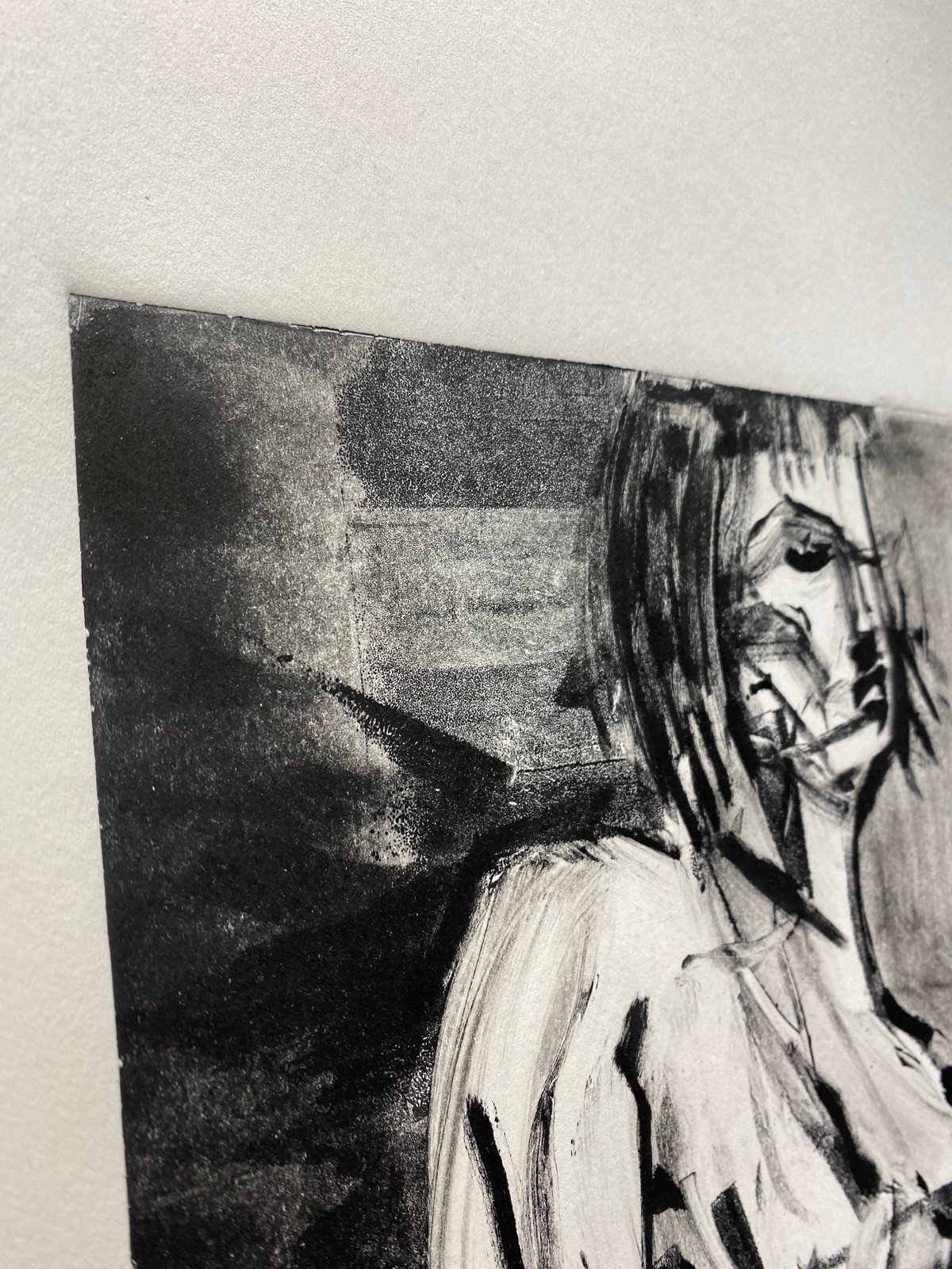 Image of "Sorrows and solitude" Monotype