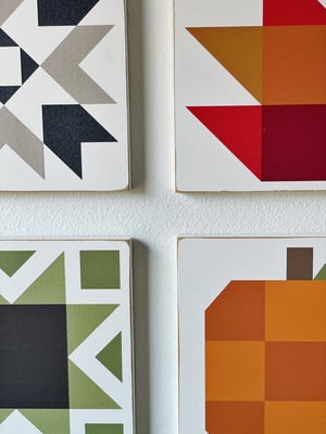 Image of 6 Set - Autumn Harvest Barn Quilts