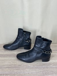 Image 1 of ATELIER MARCEDAL   genuine leather black  crop boot
