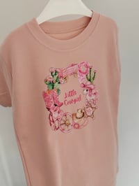 Image 3 of Little Cowgirl Wreath T-Shirt
