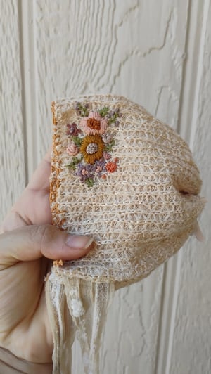 Image of Embroidered bonnet
