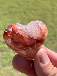 Image 4 of Fire Quartz Heart Carving | #3014
