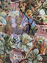 Image 2 of Original Secret Word Embroidery Artwork - “STAY SOFT” (Vase Tapestry)