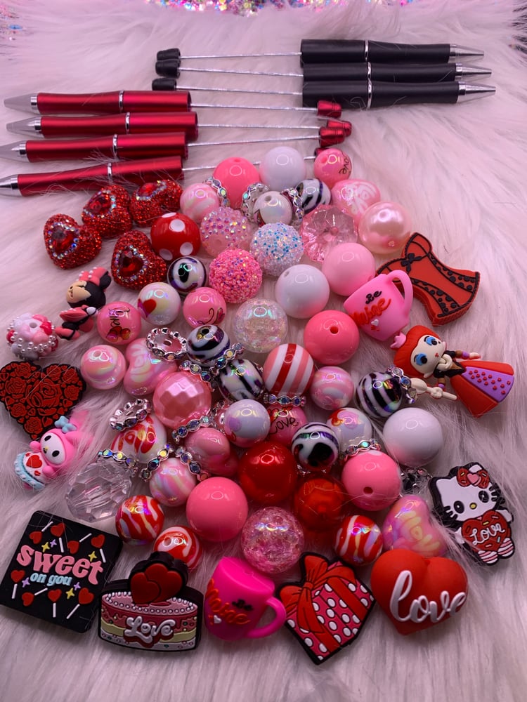 Image of Valentine Silicone Bead (1pc)