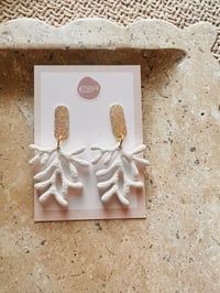 Beach Jewelry, Seashell Earrings, Clay Earrings