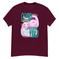 Image 2 of Men's classic tee - Good Vibes w/ Snake (Front)