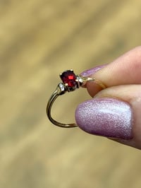 Image 1 of Tiny Garnet Solitare 