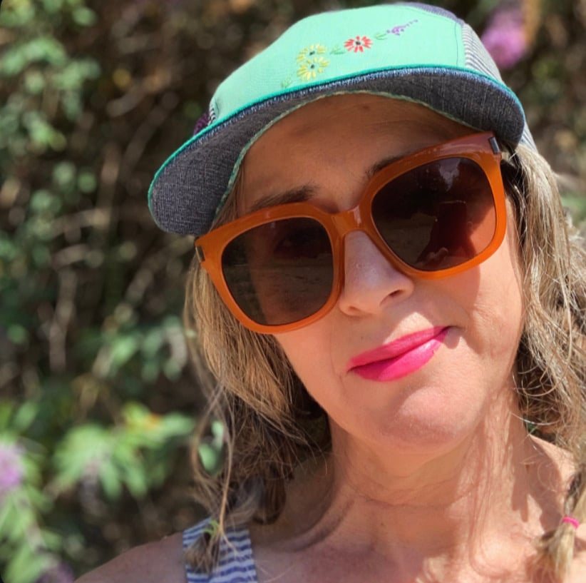 Image of INDIE JONES cap //  Sunshine Gang -x- a Panel Hat made from Repurposed textiles