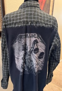 Vintage Olive/Cream Flannel Shirt Metallica