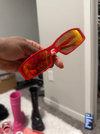 Image 2 of Red Balenciaga glasses