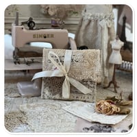 Image 1 of Petite Vintage and french lace sewing pouch