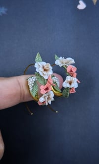 Image 1 of The Blush & Champagne Floral Hoops