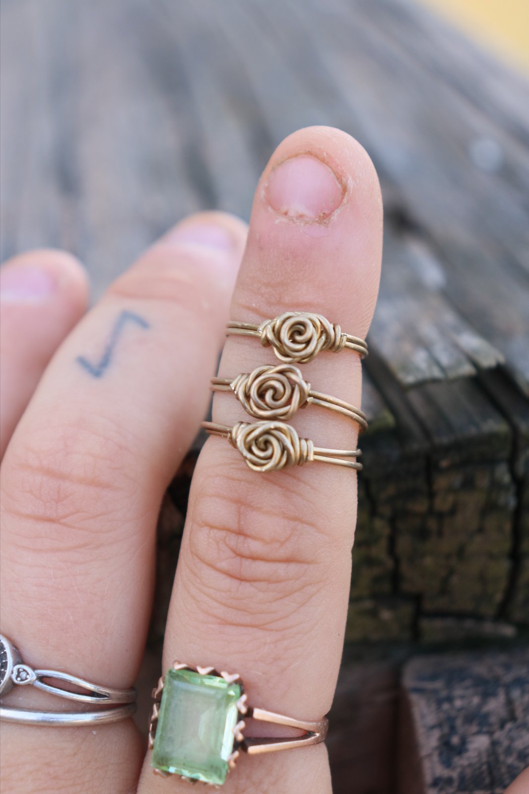 Made to Order Brass Rose Rings | creationsthatrock