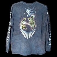 Image 2 of XL Unisex terrapin Long Sleeve blue