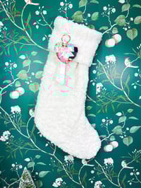 Image 5 of My Heart To Yours Ornament Quilted Keychain Accessory 2