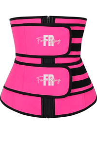 Image 2 of Forever Roshay Logo Corset Body Shaper Seamless Sweat Black Workout Waist Trainer
