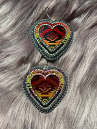Image 14 of Fire Heart Earrings 