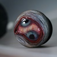 Image 17 of Custom Swappable Phone Grip for smartphones, double iris, reflective pupil, glow in the dark