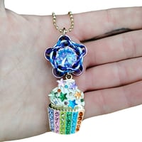 Image 4 of Asteris Star Capture Crystal + Cupcake Pendant 