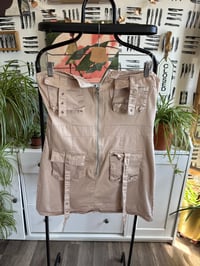 Image 1 of Khaki cargo dress