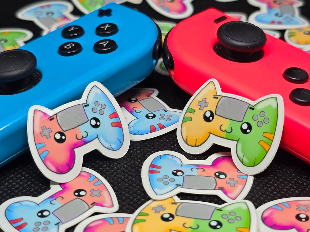 Image of Neko Game Controller Sticker