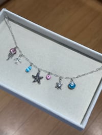 Summer Silver Charm Necklace