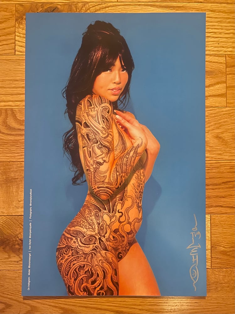 Image of Tim Lehi X Mandy Lyn "Mech Cthulhu" Signed Poster