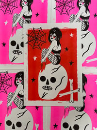 Image 1 of GOTH GIRL A4 RISOGRAPH PRINT