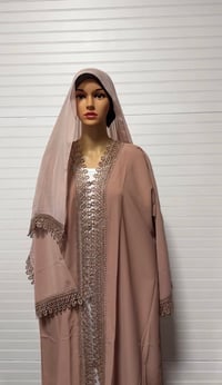 Image 10 of Lace 2 Piece Abaya premium Korean Nida