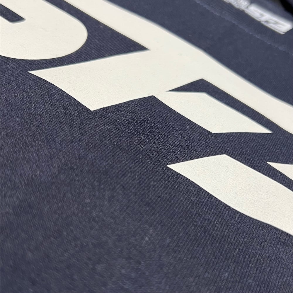 White On Navy SF3 Hoodie/Crewneck