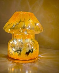 Image 4 of ORANGE GLASS LAMP