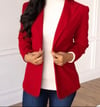 Red Velvet Blazer 