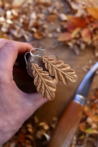 Image 2 of Oak Leaf  Earrings 