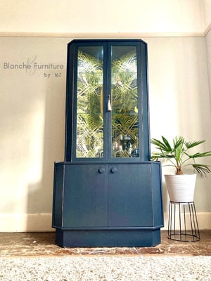 Image of Double Corner Drinks Cabinet in deep grey