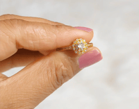 Image 2 of Cute Flower_Adjustable American Diamond Ring 