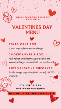 Image 1 of Wrightcheous Valentines Menu