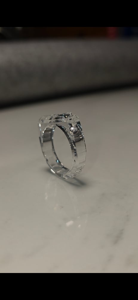 Image of Crown Sapphire Signet 