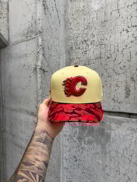 Image 2 of CALGARY FLAMES MULTI TONE CUSTOM FITTED CAP