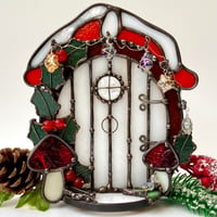Image 4 of PRE ORDER LISTING festive fairy door candle holder 