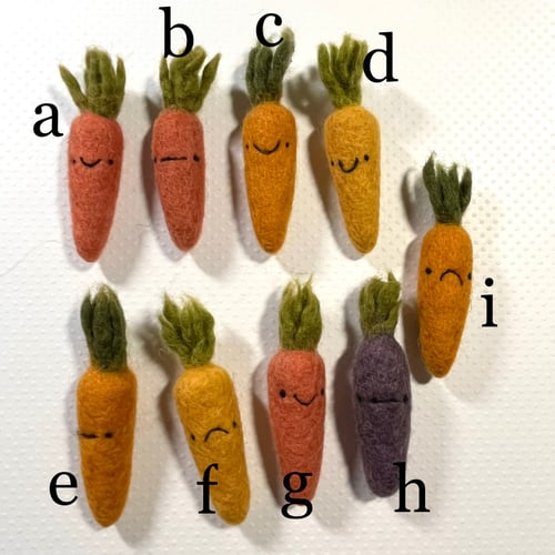 Image of moody carrot ornaments