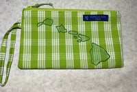 Lime green Palaka clutch
