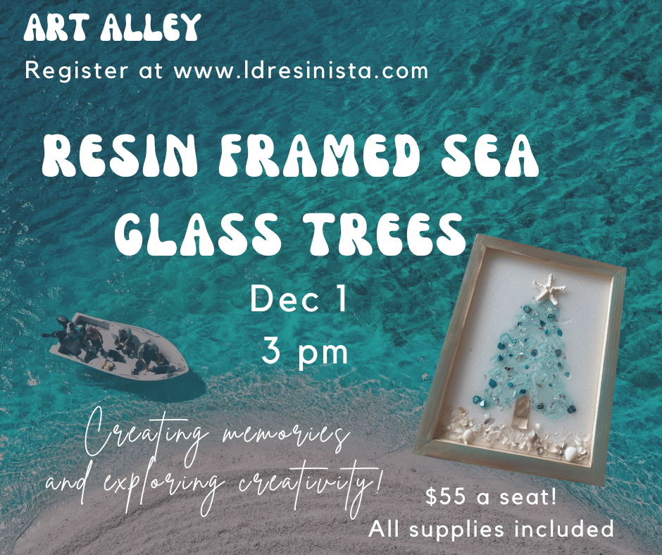 Image of Private Resin Sea Glass Tree Workshop