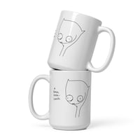 Image 1 of White glossy mug over-lover
