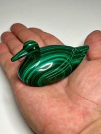 Image 15 of Malachite Duck Carving | #3030
