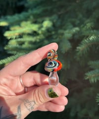 Image 1 of “distorted vision” mushroom pendant