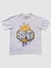 Image of RWTW$ WHITE DICE GOLD FLAME T-SHIRT 